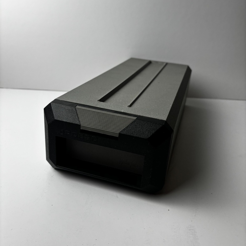 Posso Media Box Storage System 12 Slanted slots Gray